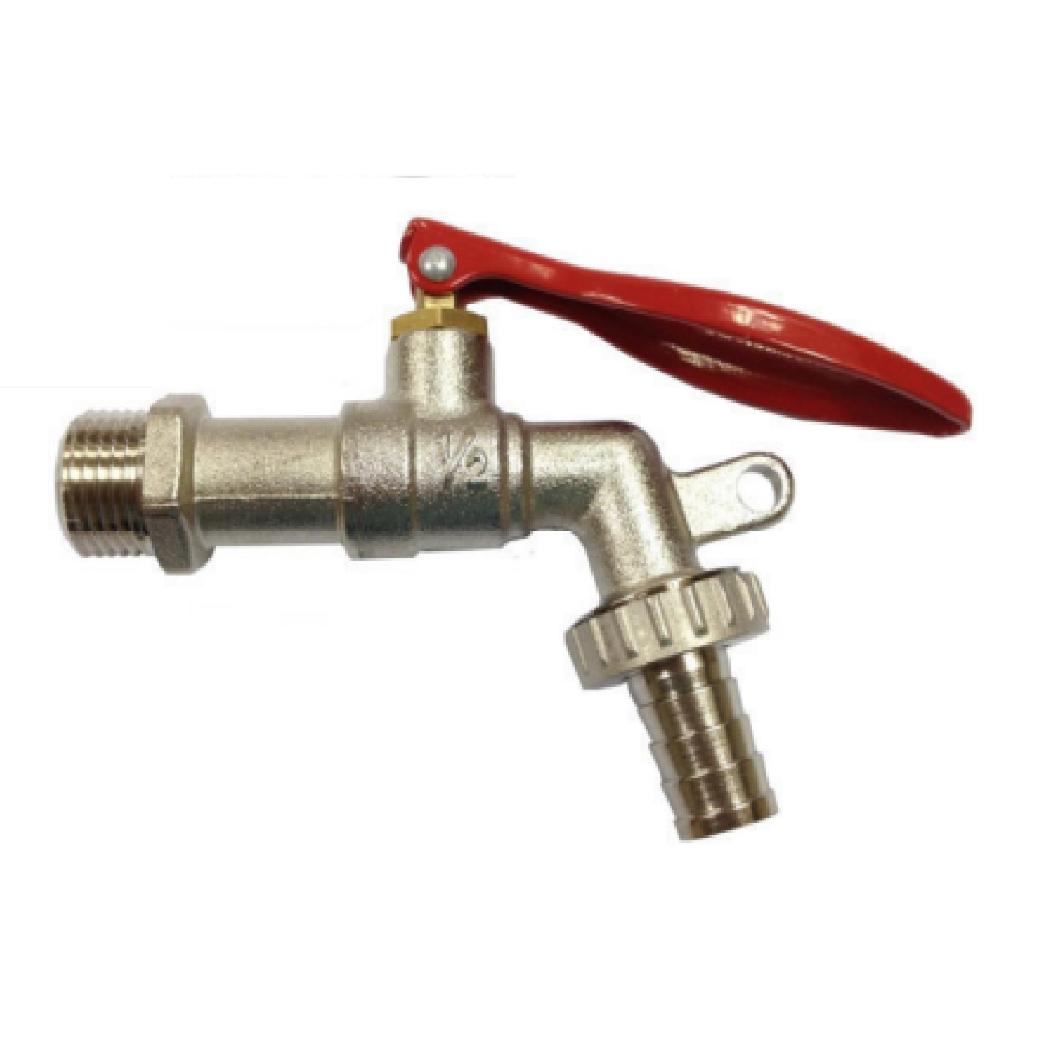 DOUBLE-LIN LOCKABLE Bib Tap With 3/4" Nozzle